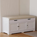 Axyaa Storage Bench with Cushioned Seat and Hidden Storage for Entryway and Bedroom