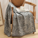 Axyaa Paisley Pattern Throw Blanket - Soft, Cozy, Jacquard Sofa Cover