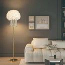 Axyaa Feather Floor Lamp - Nordic Minimalist Luxury Light for Bedroom Living Room