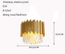 Axyaa Crystal LED Chandelier: Luxury Nordic Living Room Pendant Lamps