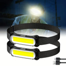 Axya Rechargeable COB LED Headlamp: Adjustable Waterproof Headlight for Camping Hiking