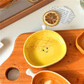 Axyaa Ceramic Sushi Dipping Saucer & Bread-shaped Mini Plate Tableware