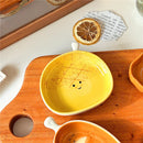 Axyaa Ceramic Sushi Dipping Saucer & Bread-shaped Mini Plate Tableware