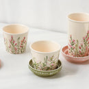 Axyaa Spring Ceramic Coffee Cup with Lid Large Capacity Water Cups Office Mug