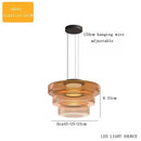 Axyaa Glass Pendant Light - Adjustable Luxury Chandelier for Kitchen Island, Living Room, Bedroom