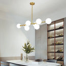 Axyaa Nordic Luxury LED Glass Ball Chandelier for Home Decor