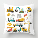 Axyaa White Plush Cushion Cover for Sofa Bedroom Living Room Decor