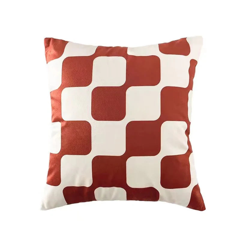 Axyaa Velvet Sofa Pillow Case Soft Fluffy Cushion Cover Modern Simple Style