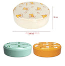 Axyaa Melamine Fruit Plate with Lid - Divided Snack Box for Living Room