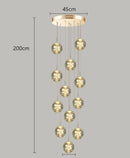 Axyaa Ring LED Pendant Light Chandeliers for Modern Living & Dining Room Lighting