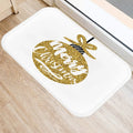 Axyaa Golden Black Letter Printed Door Mat, Non-Slip Floor Home Decoration