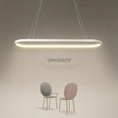 Axyaa Nordic LED Circular Pendant Lights Strip Chandelier for Romantic Home Decor