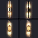 Axyaa Black Crystal Minimalist Wall Lamp Luxury Lighting