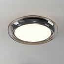 Axyaa Modern Led Ceiling Light - Black/Amber Round 50cm Lighting Fixture