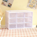 Axyaa 9-Grid Kawaii Color Desktop Organizer for Jewelry and Sundries