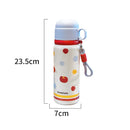 Axyaa Kawaii Hearts Stainless Steel Thermal Water Bottle 550ml - Leak-Proof Thermos Tumbler