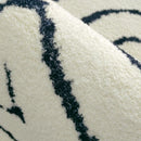 Axyaa Round Fluffy Bedroom Rug Soft Plush Living Room Carpet Modern Minimalist Decoration