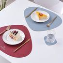 Axyaa Faux Leather Placemat Coaster Set Kitchen Accessories Place Mats