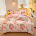 Axyaa Rainbow Dual-color Flannel Duvet Cover - Soft & Cozy Winter Bedding