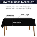 Axyaa Waterproof Vinyl Tablecloth: Easy Clean Table Cover for Dining, Parties, Camping