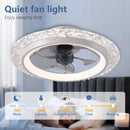 Axyaa Smart Ceiling Fan with LED Light & Remote Control, 6-Level Wind Speed