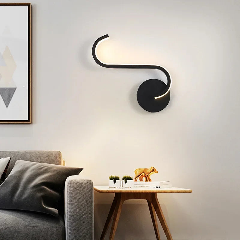 Axya LED Wall Lamp: Modern Bedroom Sconce for Home Decor Lighting