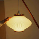 Axyaa Pine Bell Floor Lamp Retro Style for Living Room and Bedroom