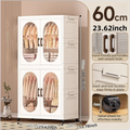 Axyaa Double-Door Foldable Wardrobe with Wheels - Spacious Magnetic Storage for Clothes/Quilts