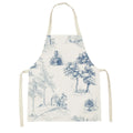 Axyaa White Gold Mountain View Kitchen Apron for Home Cooking and Baking