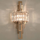 Axyaa Crystal Wall Lamp: Stainless Steel Luxury Lighting for Living Room, Bedroom, Hotel, Aisle