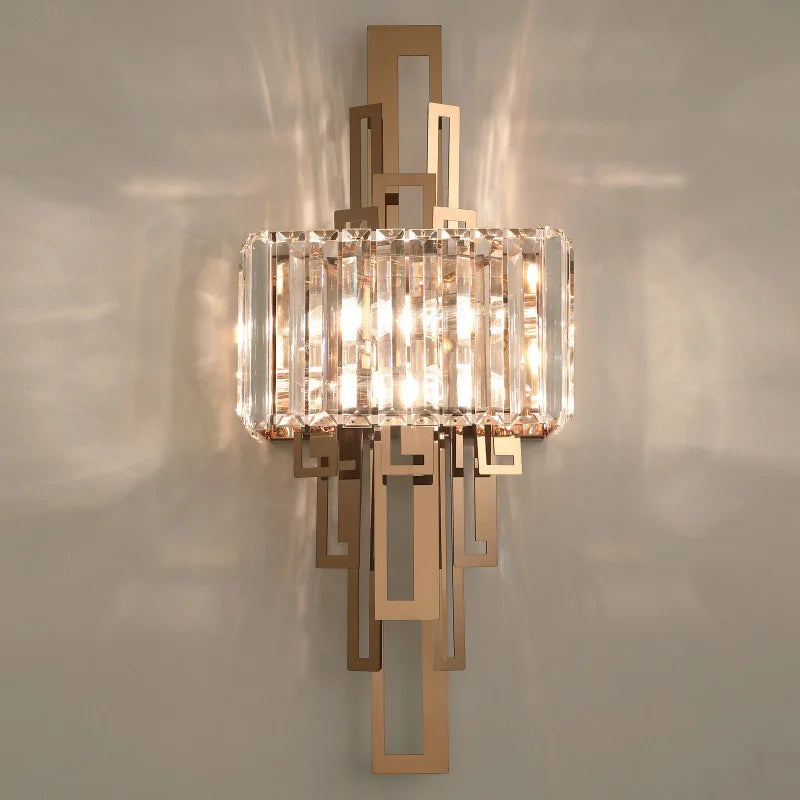 Nordic Modern Crystal Wall Lamp for Luxury Living Room, Bedroom, Axyaa Brand