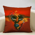 Axyaa African Woman Ethnic Cushion Cover 45x45cm