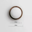 Axyaa Japanese Ball Lights Walnut Wood Retro Vintage Style Indoor Wall Lights