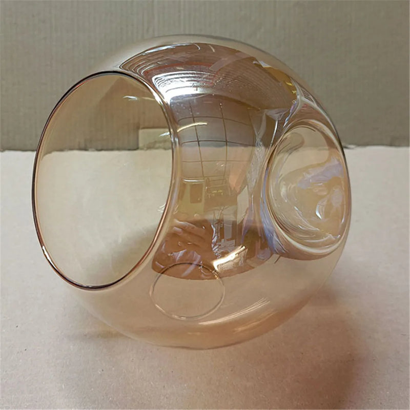 Axyaa Side Opening Glass Shade Replacement for E27 Screw Socket