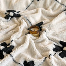 Axyaa Double Layer Artificial Lamb Wool Blanket: Thick & Cozy Sofa Throw for Fall/Winter