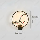 Axyaa LED Chinese Branch Flower Bird Wall Lamp for Home Decoration
