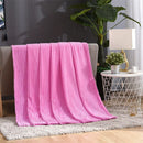 Axyaa Coral Fleece Winter Blanket - Soft & Warm Sofa Bedspread Plaid