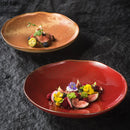 Axyaa Ceramic High-Footed Seafood Sashimi & Sushi Plates Set - Retro Restaurant Tableware