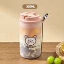 Axyaa Portable Oat Cup Set with Stainless Steel Spoon - Leak Proof Food Container