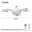 Ceiling Fan Light Electric with High Wind Power, Silent Operation for Kitchen, Restaurant Decor - Axyaa