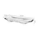 Axyaa Glass Sashimi Sushi Plates: Simple, Elegant Tableware for Serving Snacks and Desserts