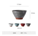 Axyaa Bamboo Hat Large Ceramic Noodle Soup Bowl Commercial Potluck Household Supply