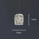 Crystal Pendant Lamp Axyaa Luxury Hanging Light for Indoor Home Decor