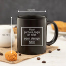 Personalized Black Ceramic Mug 11oz Axyaa Custom Logo Cup