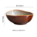Axyaa Flame-Killed Ceramic Soup Pasta Salad Serving Bowls Set
