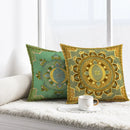 Axyaa Short Plush Moon Printed Cushion Cover for Farmhouse Sofa Decor