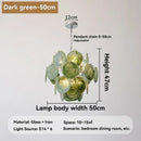 Axyaa French Crystal Glass Chandelier LED Pendant Light, Colorful & Modern Bedroom Living Room Decor