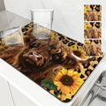 Axyaa Absorbent Mat for Plants Flowers Cow Kitchen Bathroom Anti-skid Drying Pad