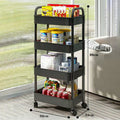Axyaa Rolling Trolley Clothes Storage Locker with Wheels - Small Laundry Organizer