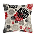 Axyaa Black Red Geometric Abstract Cushion Cover for Stylish Home Decor